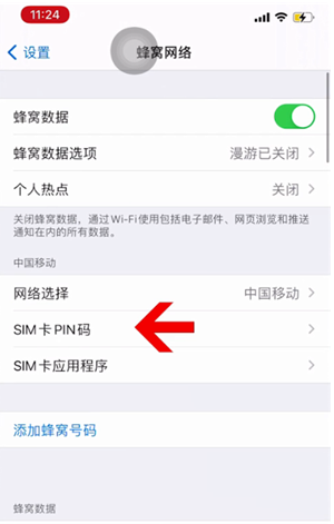 淇滨苹果14维修网分享如何给iPhone14的SIM卡设置密码 