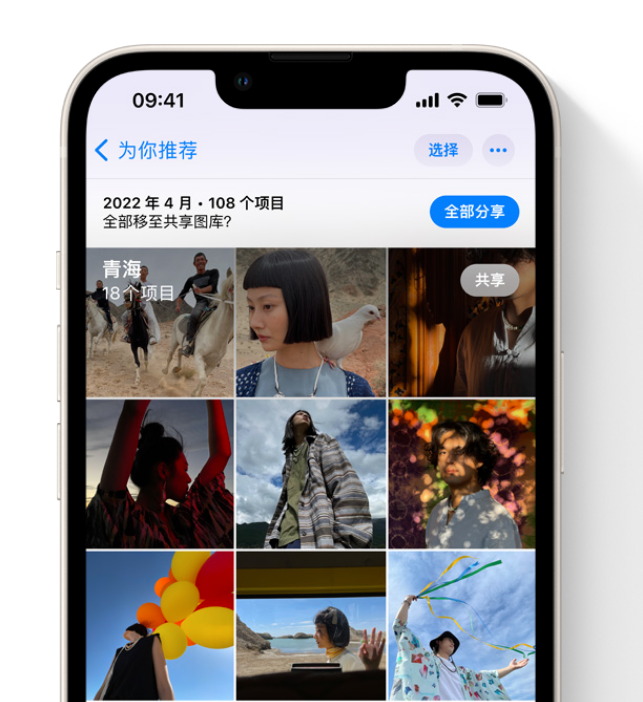 淇滨苹果维修网点分享在 iPhone 上使用共享图库 