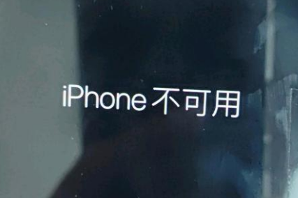 淇滨苹果服务网点分享锁屏界面显示“iPhone 不可用”如何解决 